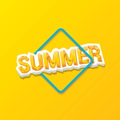 vector special offer summer label design template