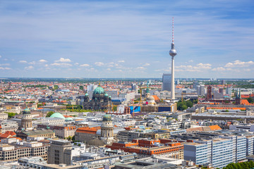 Fototapeta premium Aerial view of Berlin city, Germany.