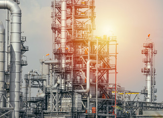 Industrial zone,The equipment of oil refining,Close-up of industrial pipelines of an oil-refinery...