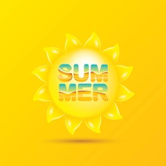 vector special offer summer label design template