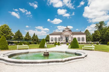 Foto op Plexiglas Famous Melk Abbey garden pavilion in lower Austria © and.one