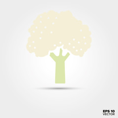Cauliflower vegetable vector icon