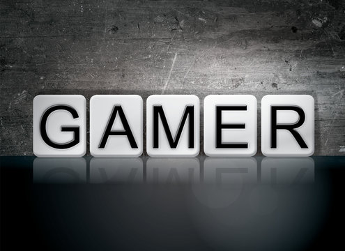 Gamer Concept Tiled Word