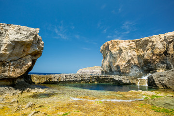 Azure window missing, Gozo, Malta