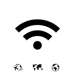 wifi icon stock vector illustration flat design