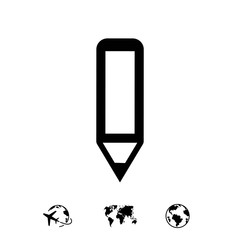 pencil icon stock vector illustration flat design