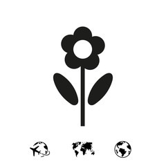 flower icon stock vector illustration flat design