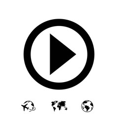 play icon stock vector illustration flat design