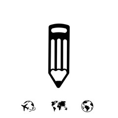 pencil icon stock vector illustration flat design