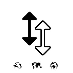 arrow icon stock vector illustration flat design