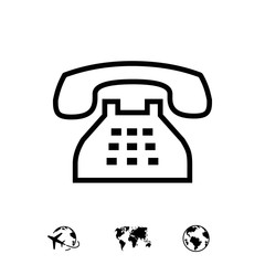 phone icon stock vector illustration flat design