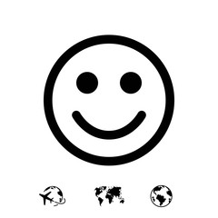 Smile icon stock vector illustration flat design
