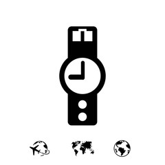 wristwatch icon  stock vector illustration flat design