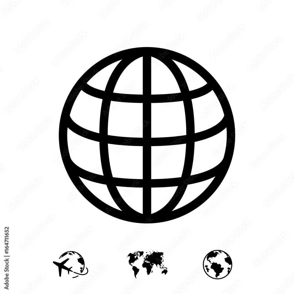 Wall mural web icon stock vector illustration flat design