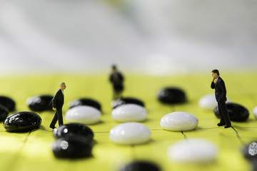 Businessman game for business concept.