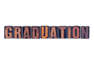 Graduation Concept Isolated Letterpress Word