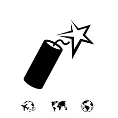 dynamite icon stock vector illustration flat design