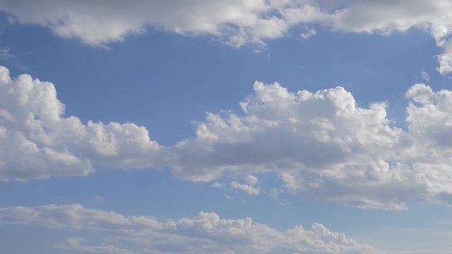 Moving clouds on sky. Nature background. 