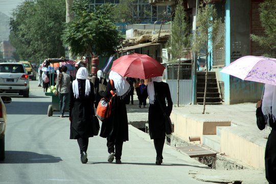 Young Schoolgirls in Kabul - Afghanistan