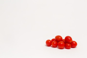fresh tomatos isolated on white background