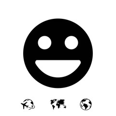 Smile icon stock vector illustration flat design