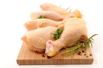 raw chicken leg