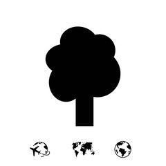 tree icon stock vector illustration flat design