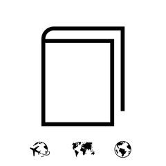 book icon stock vector illustration flat design