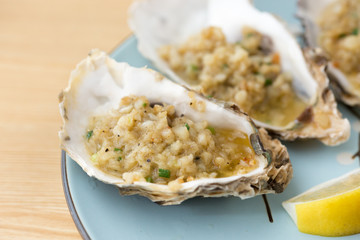 Garlic Grilled Oysters
