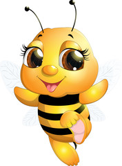 Beautiful cute bee