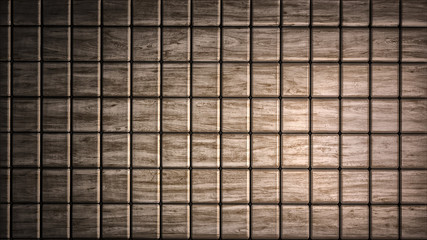 Brown wood material cubes background