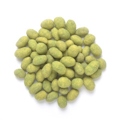 Wasabi coated peanuts