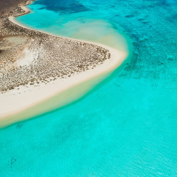 Aerial view of Turquoise Bay, Ningaloo Reef, Western Australia
