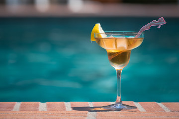 Cocktail at poolside