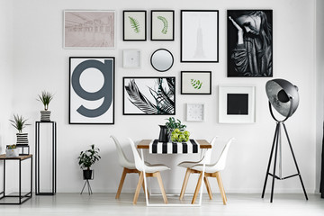 Wooden dining table