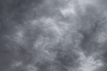 natural rain cloud on the sky before raining, dramatic cloudscape.
