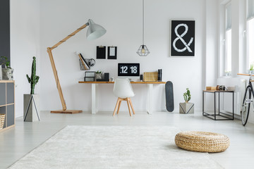 White working space