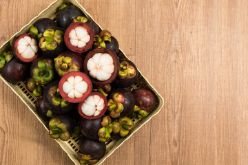 mangosteen ,Thai summer fruits,