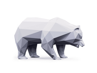 Abstract bear geometric