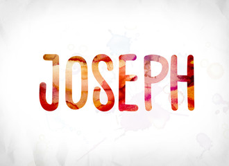 Joseph Concept Painted Watercolor Word Art