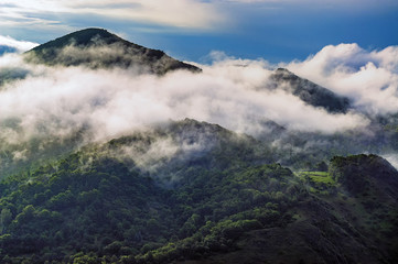 View of the landscape mountains