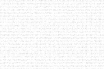 Abstract futuristic background from a black binary code on a white background. Web programming in design. Modern technologies
