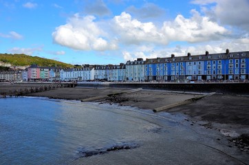 Promenade von Aberystwyth, Wales.