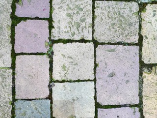 Sidewalk, Stone, paving stones, paving. Street of the old city.