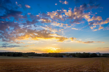 coucher de soleil gers
