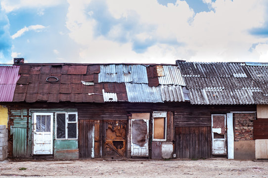 The houses of the poor quarter. Poverty Stock Photo | Adobe Stock The houses of the poor quarter. Poverty Stock Photo | Adobe Stock