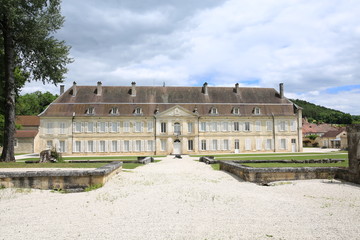 The historic Abbey Auberive in Burgundy, France