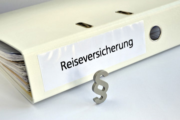 Reiseversicherung, Reiserecht, Versicherungsrecht, Paragraph, Recht, symbolisch, Reise, Urlaub,...