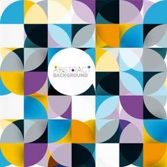 Obraz premium Modern geometrical abstract background circles