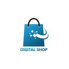 Shop Digital Logo Template Design
